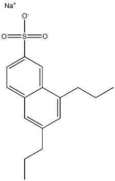 6,8-Dipropyl-2-naphthalenesulfonic acid sodium salt Struktur
