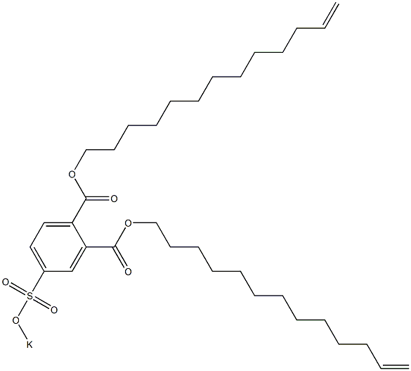 4-(Potassiosulfo)phthalic acid di(12-tridecenyl) ester