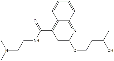 2-(3-Hydroxybutoxy)-N-[2-(dimethylamino)ethyl]-4-quinolinecarboxamide Structure