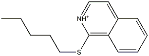 1-Pentylthioisoquinolinium 结构式