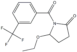 5-Ethoxy-1-[3-(trifluoromethyl)benzoyl]pyrrolidin-2-one,,结构式