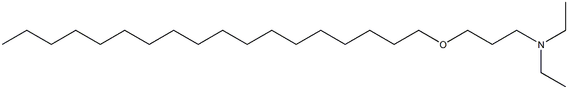 N,N-ジエチル-3-(オクタデシルオキシ)プロパン-1-アミン 化学構造式