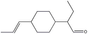 2-[4-(1-Propenyl)cyclohexyl]butanal 结构式