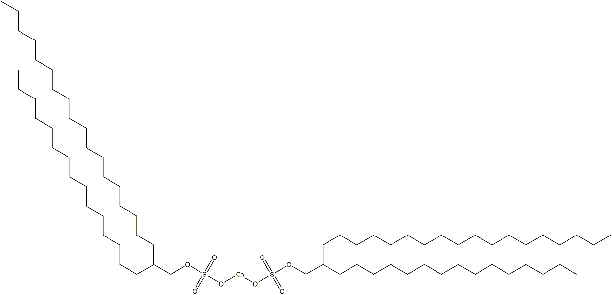 Bis(2-pentadecylicosyloxysulfonyloxy)calcium Structure