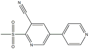 2-(Methylsulfonyl)-5-(4-pyridinyl)pyridine-3-carbonitrile|