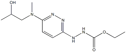 3-[6-[N-(2-Hydroxypropyl)-N-methylamino]pyridazin-3-yl]carbazic acid ethyl ester Structure