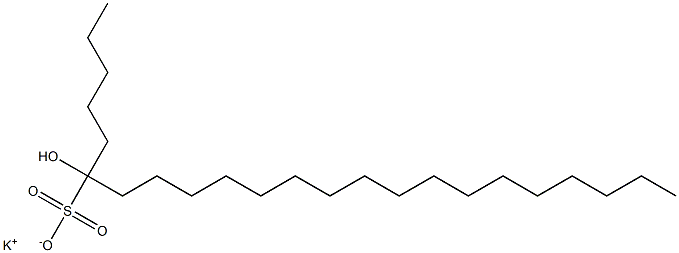 6-Hydroxytricosane-6-sulfonic acid potassium salt Structure