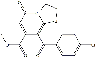  8-(4-Chlorobenzoyl)-2,3-dihydro-5-oxo-5H-thiazolo[3,2-a]pyridine-7-carboxylic acid methyl ester