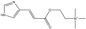 2-[[3-(1H-Imidazol-4-yl)-1-oxo-2-propenyl]oxy]-N,N,N-trimethylethanaminium Struktur