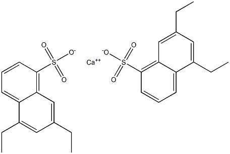 Bis(5,7-diethyl-1-naphthalenesulfonic acid)calcium salt,,结构式
