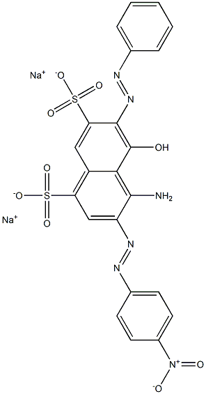 4-Amino-5-hydroxy-3-[(4-nitrophenyl)azo]-6-(phenylazo)naphthalene-1,7-disulfonic acid disodium salt|