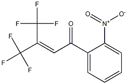 1-(2-Nitrophenyl)-4,4,4-trifluoro-3-trifluoromethyl-2-buten-1-one Structure