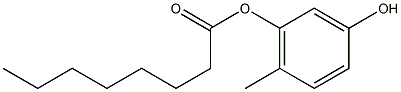 Octanoic acid 3-hydroxy-6-methylphenyl ester
