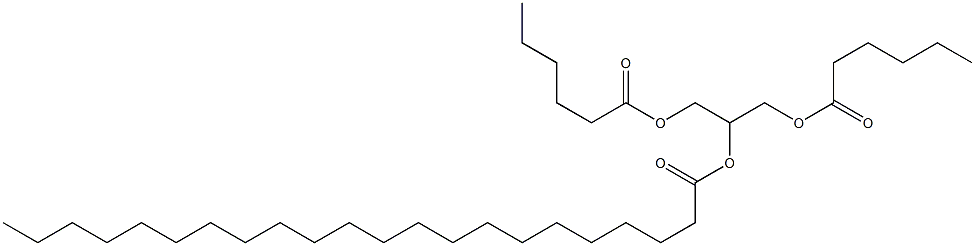 2-O-Behenoyl-1-O,3-O-dicaproylglycerol,,结构式