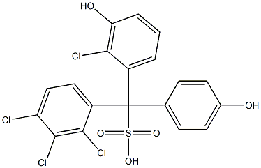 (2-Chloro-3-hydroxyphenyl)(2,3,4-trichlorophenyl)(4-hydroxyphenyl)methanesulfonic acid|