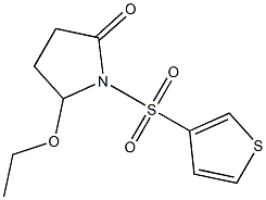 5-Ethoxy-1-(3-thienylsulfonyl)pyrrolidin-2-one,,结构式