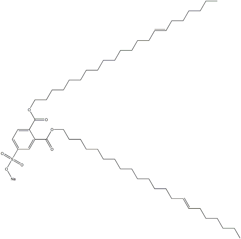 4-(Sodiosulfo)phthalic acid di(15-docosenyl) ester Structure