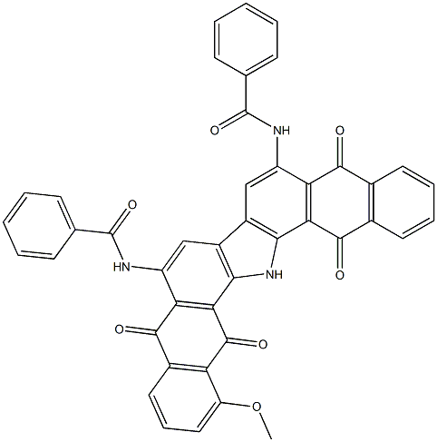 6,9-Di(benzoylamino)-1-methoxy-16H-dinaphtho[2,3-a:2',3'-i]carbazole-5,10,15,17-tetrone