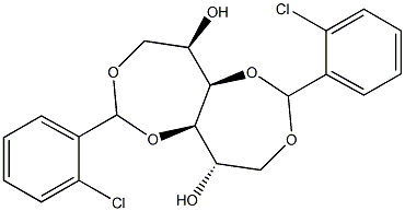 1-O,4-O:3-O,6-O-Bis(2-chlorobenzylidene)-D-glucitol Structure