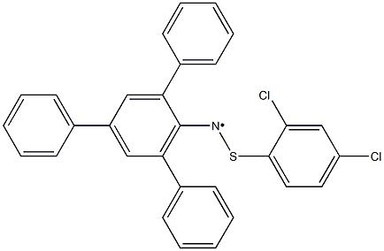 (5'-Phenyl-1,1':3',1''-terbenzene-2'-yl)(2,4-dichlorophenylthio)aminyl radical Structure