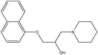 1-(1-Naphtyloxy)-3-piperidinopropan-2-ol 结构式