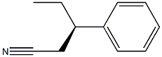 [R,(+)]-3-フェニルバレロニトリル 化学構造式