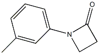 1-(3-Methylphenyl)azetidin-2-one,,结构式