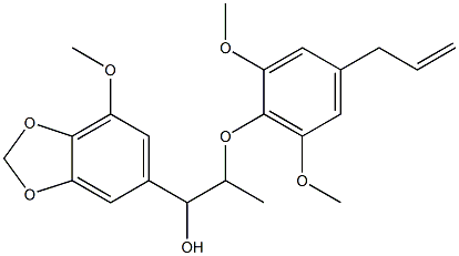  1-(7-Methoxy-1,3-benzodioxol-5-yl)-2-[(2,6-dimethoxy-4-allylphenyl)oxy]-1-propanol