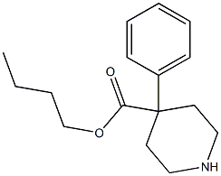 4-Phenyl-4-piperidinecarboxylic acid butyl ester Struktur