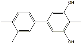 2-Methyl-5-(3,4-dimethylphenyl)benzene-1,3-diol,,结构式