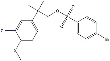  4-Bromobenzenesulfonic acid 2-methyl-2-(3-chloro-4-methylthiophenyl)propyl ester