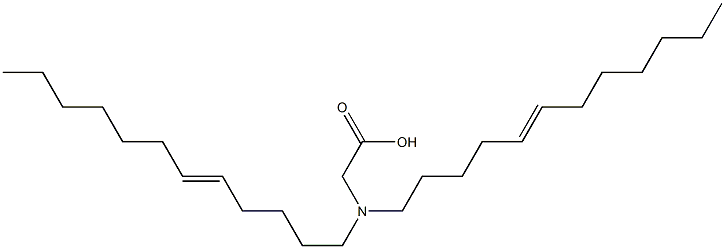 N,N-Di(5-dodecenyl)glycine Structure