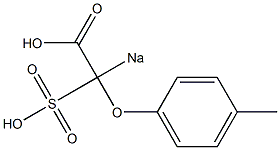 2-Sodiosulfo-4-methylphenoxyacetic acid Structure
