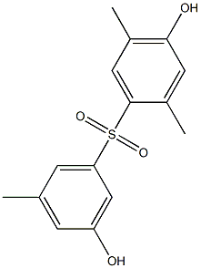3',4-Dihydroxy-2,5,5'-trimethyl[sulfonylbisbenzene] Struktur