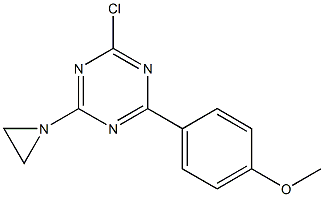 2-(Aziridin-1-yl)-4-chloro-6-(4-methoxyphenyl)-1,3,5-triazine