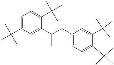 2-(2,5-Di-tert-butylphenyl)-1-(3,4-di-tert-butylphenyl)propane Structure