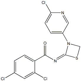 N-[3-(6-Chloro-3-pyridinyl)-1,3-thiazetidin-2-ylidene]-2,4-dichlorobenzamide