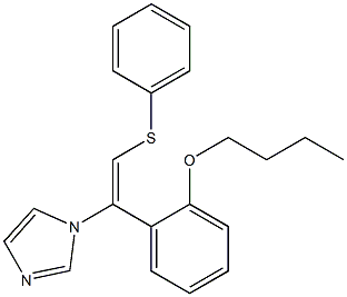 1-[(E)-2-Phenylthio-1-(2-butoxyphenyl)ethenyl]-1H-imidazole Structure