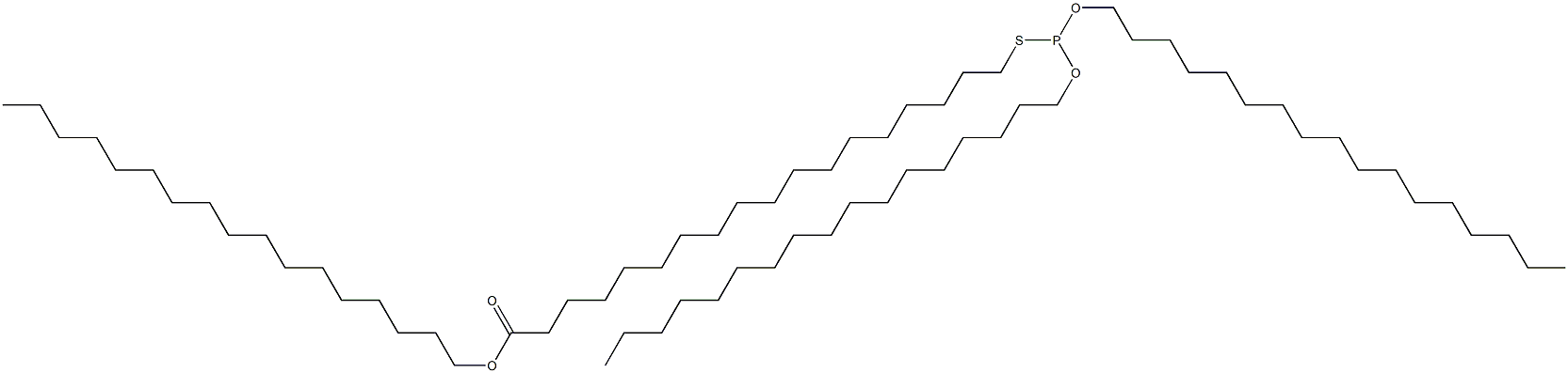 Thiophosphorous acid O,O-diheptadecyl S-(18-heptadecyloxy-18-oxooctadecyl) ester Structure