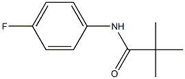 N-(4-フルオロフェニル)ピバルアミド 化学構造式