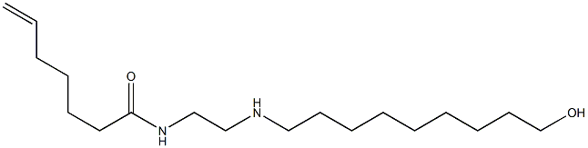 N-[2-[(9-ヒドロキシノニル)アミノ]エチル]-6-ヘプテンアミド 化学構造式