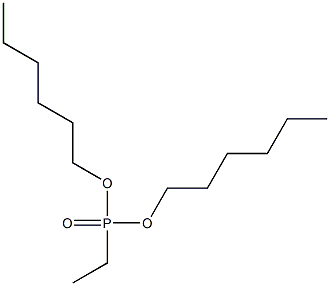 Ethylphosphonic acid dihexyl ester Structure