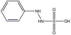1-フェニルヒドラジン-2-スルホン酸 化学構造式