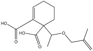 2-Cyclohexene-1,2-dicarboxylic acid hydrogen 1-[1-(methallyloxy)ethyl] ester Structure