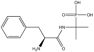 [2-(L-Phenylalanylamino)propan-2-yl]phosphonic acid Struktur