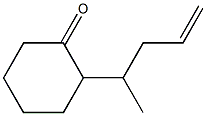 2-(1-Methyl-3-butenyl)cyclohexanone,,结构式