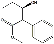 (2S,3R)-2-Phenyl-3-hydroxyvaleric acid methyl ester Structure