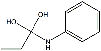 N-(1,1-Dihydroxypropyl)aniline Structure