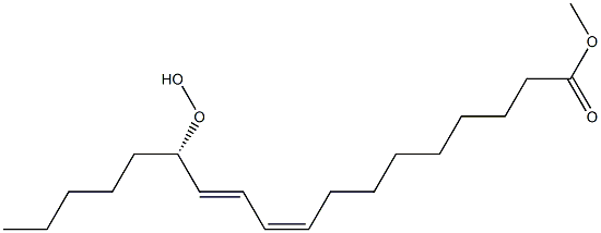 (9Z,11E,13S)-13-Hydroperoxy-9,11-octadecadienoic acid methyl ester Structure