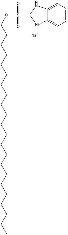 2,3-Dihydro-2-docosyl-1H-benzimidazole-2-sulfonic acid sodium salt Structure